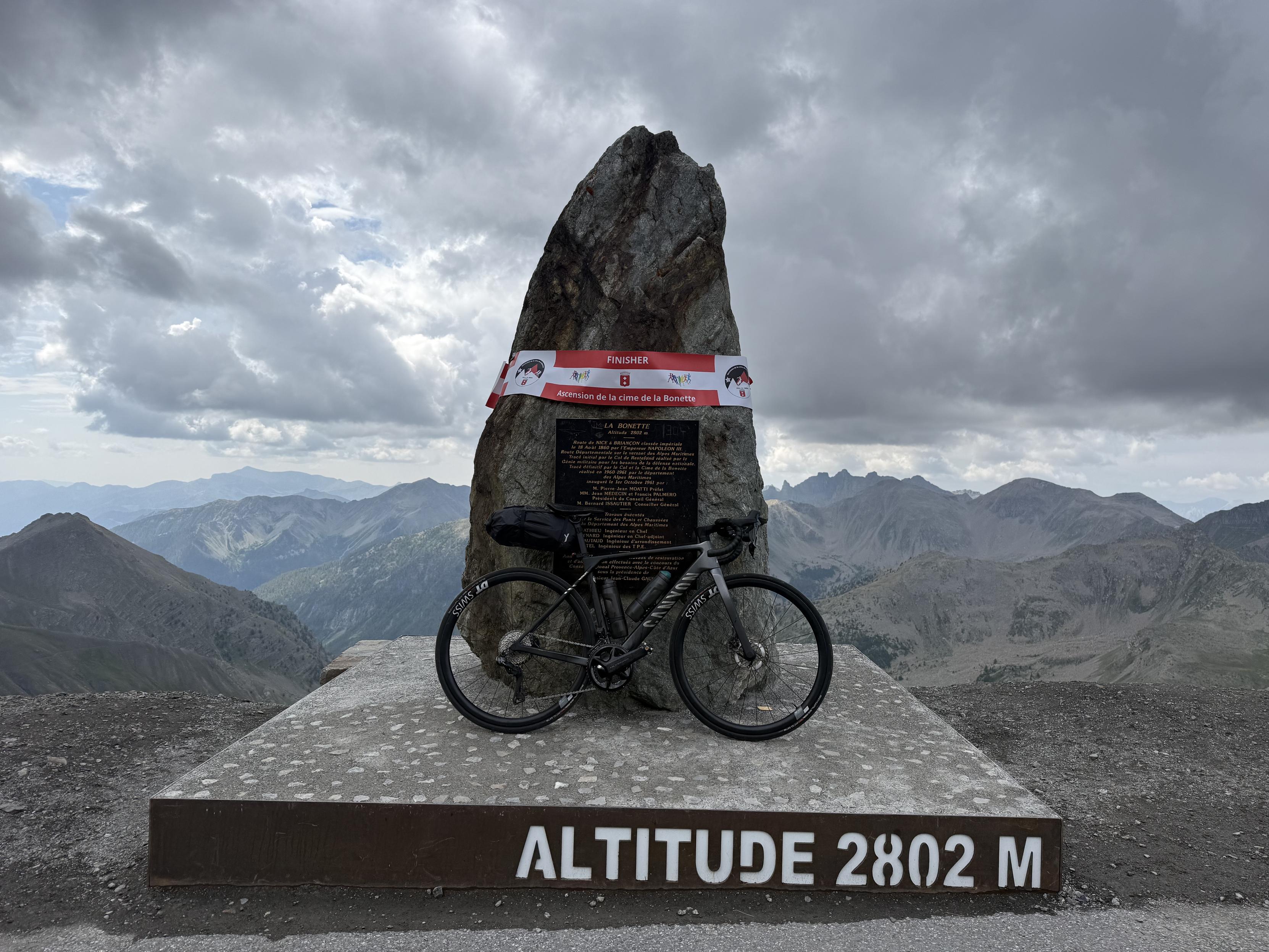 Am Cime de la Bonette mit einer Höhe von 2.802 m